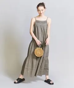 23ss BEAUTY&YOUTH コットンタックキャミワンピース