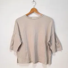 OFUON 半袖 Tシャツ フレアスリーブ クロップド オーバーサイズ