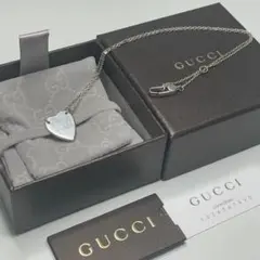 【グッチ】 ネックレス ハート ロゴ 925 ペンダント GUCCIのサムネイル