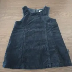 組曲 黒 コーデュロイ ジャンバースカート 80