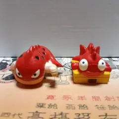 赤い魚キャラクター フィギュアセット