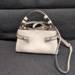 未使用級 FURLA フルラ ダナエ DANAE 2way ショルダーバッグ 白 - メルカリ