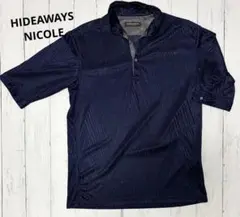 HIDEAWAYS NICOLE ネイビー半袖ポロシャツ 48(L)サイズ