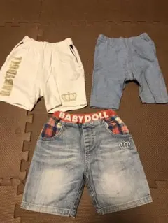 ベビド&ユニクロ☆ハーフパンツまとめ売り3点セット☆80センチ