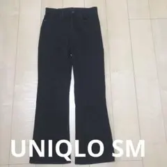 UNIQLO ユニクロ　ブラック ブーツカット　デニム　パンツ　SM