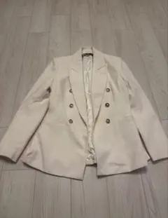 ZARA（ザラ） ダブルジャケット オフホワイトのサムネイル