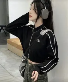 パーカー ショート丈