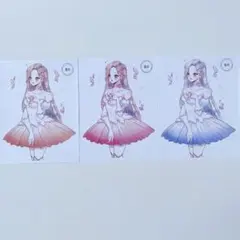 【P-3】 プク　人物ステッカー　ホワイトスワン