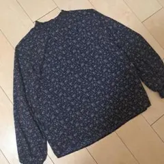 Honeysハニーズハニぽか、あったか裏地紺色ハイネック