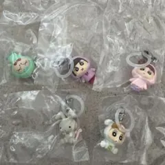 めじるしチャーム　めじるしアクセサリー　クレヨンしんちゃん　うさぎ 2点