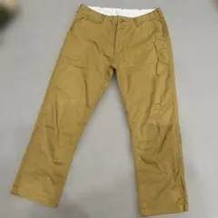 ベージュ コットン チノパン
