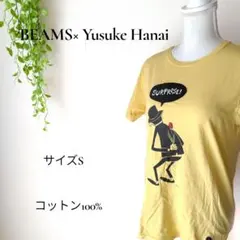 b2241　BEAMS× Yusuke Hanai　Tシャツ　S　綿100%