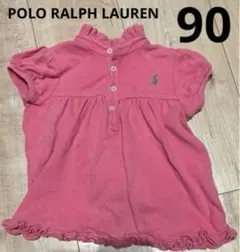 ピンク フリル袖 Tシャツ ポロ　ラルフローレンのサムネイル