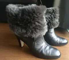 ユナイテッドアローズ ブーツ用リアルファーアンクルウォーマー レッグウォーマー