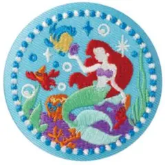 Disney Characters【リトル・マーメイド】刺繍缶バッジ★ビスケット
