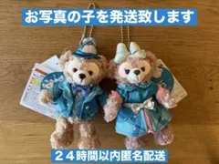 新品タグ付き　ぬいぐるみバッジ　ダッフィー・シェリーメイ　２点　ジュビリー