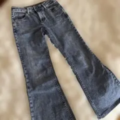 GU ジーユー フレアジーンズ デニム S
