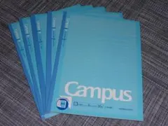 キャンパスノート（プリント貼付用）ドット入り罫線Ｂ罫３０枚　　５冊セット