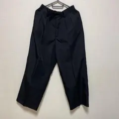 WYM HIGH TWISTED GABA WIDE TUCK SLACKS