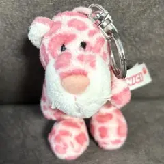 NICI ニキ ピンク ヒョウ キーホルダー