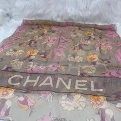CHANEL大判ストール肌触りが良く今から季節羽織りに - メルカリ