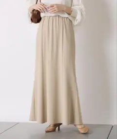 新品タグ付きコラージュガリャルダガランテ　ジャージーマーメイドスカート ベージュ