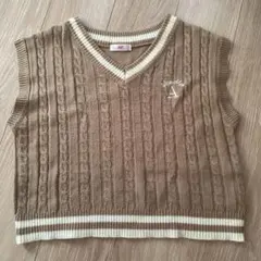ALGYケーブルニット ベスト
