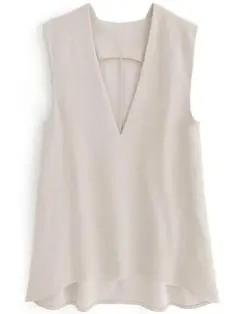 【未使用タグ付き】グレイル　前後差ヘムロングベスト