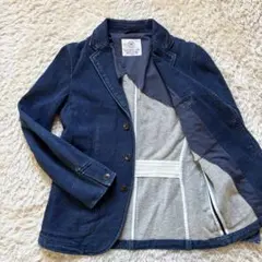 nano univers　ナノユニバース　テーラードジャケット　デニム　青　44