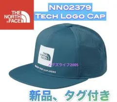新品　ノースフェイス テックロゴキャップ NN02379　ブルーモス　帽子