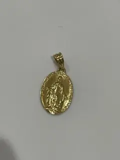 18K金 聖母マリアメダル ネックレス　不思議のメダイ