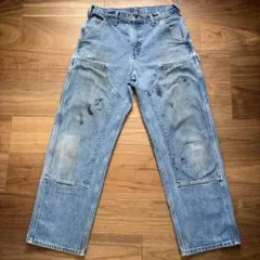 カーハート ダブルニーパンツ デニム w31山田レン ビンテージ 90s