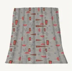 ◆ミッドセンチュリー/50's アトミック柄/ブランケット②◆ロカビリー/幾何学