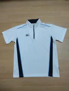 ミズノMIZUNOジップ半袖Tシャツ【メンズMサイズ】タグ無し未使用品のサムネイル