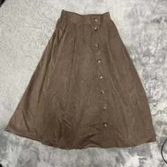 レトロガールRETROGIRL茶色ロングスカート