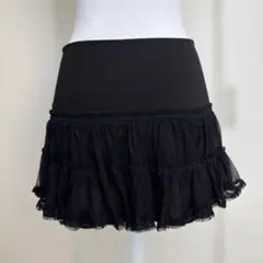 one spo♡﻿ミニスカート♡﻿黒♡﻿フリル♡﻿ペチコートのサムネイル
