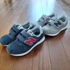 ニューバランス　313 19センチ　紺、グレー　2足 19cm