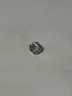 K18 WG ブルーダイヤモンドピアス 片耳 0.1ct スタッド | Mercari