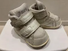【最終処分セール】Asics ホワイト　ハイカット　ベビーシューズ