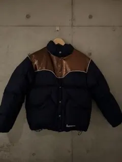 美品 Supreme グリッター　ダウンジャケット ネイビー