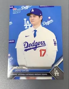Topps NOW 大谷翔平 ドジャース 入団会見 カード - メルカリ