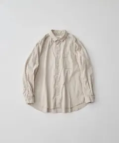 【美品】 UpcycleLino 起毛リネン レギュラーカラーシャツのサムネイル