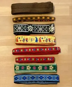 チロリアンテープ 6種類7点 + 布テープ 1点 まとめ売り ハンドメイド