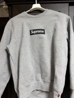 トップス Supreme Box Logo Crewneck Heather Grey Supreme Box Logo Crewneck (FW22) Heather Grey Men's - FW22 - US