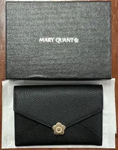 未使用品】MARY QUANT コンパクト財布 L字ファスナー ブラック - メルカリ