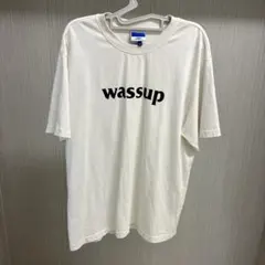 WASSUP ロゴ Tシャツ クリーム色