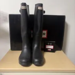 3,600円に変更しました　　HUNTER ブラック 長靴　EU39 25㎝