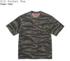 トップス Supreme S/S Pocket Tee Tiger Camo Tiger Camo Supreme Shirt Camo Supreme FW18 L/S Pocket Tee