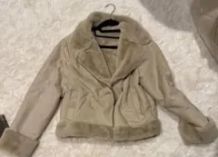 か*ゅ様 ムートン風 ベージュショートジャケット