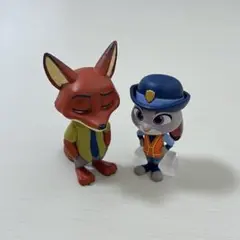 ズートピア ならぶんです。 ニック ジュディ フィギュア 2個セット